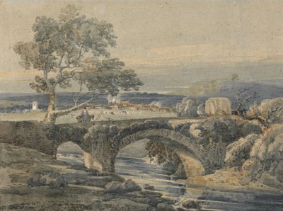 El Puente Viejo en Devon de Thomas Girtin